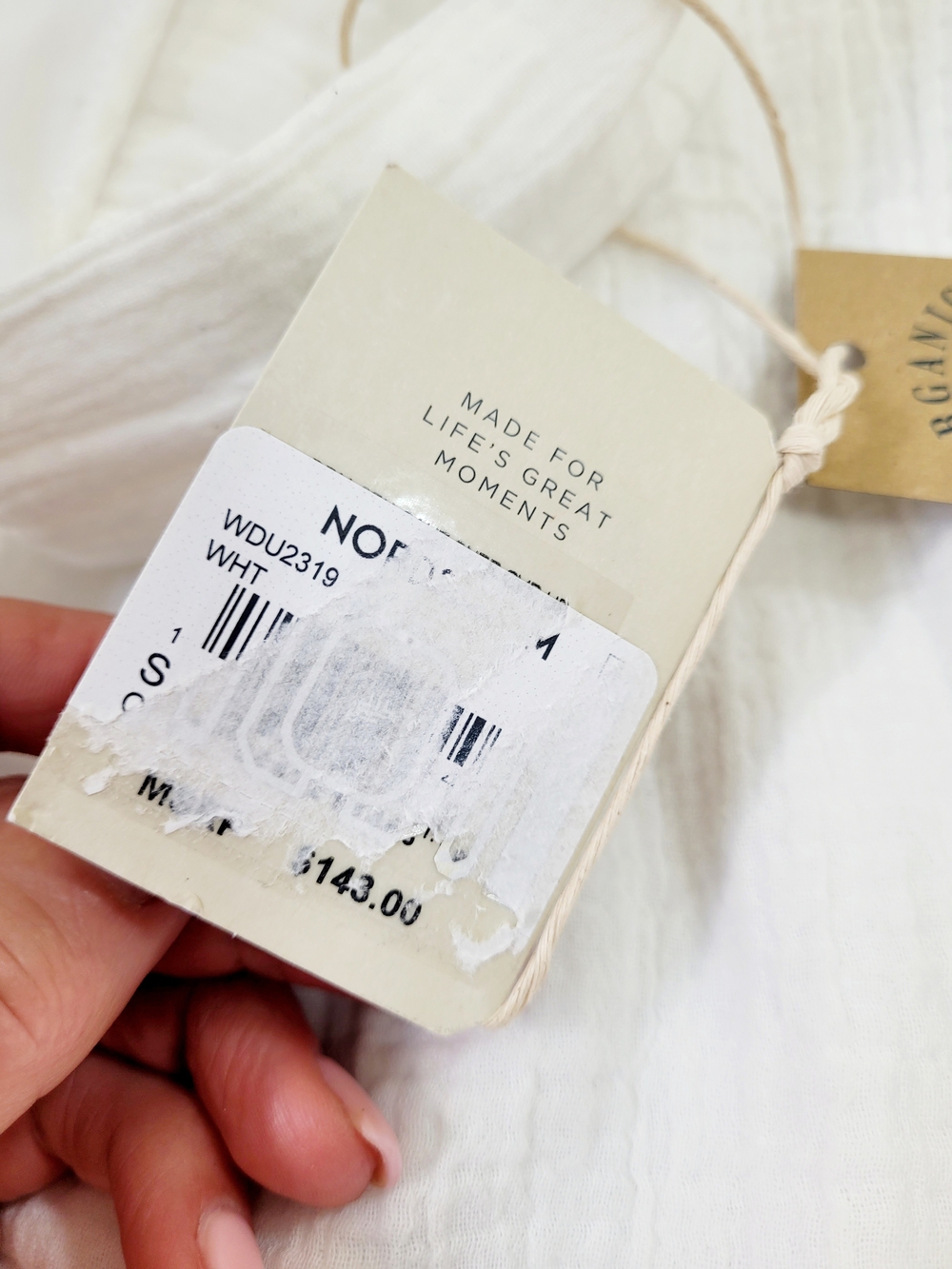 NWT FAHERTY Sintra Cove Dream Organic Cotton Gauze Dress Cover Up White - Picture 10 of 15